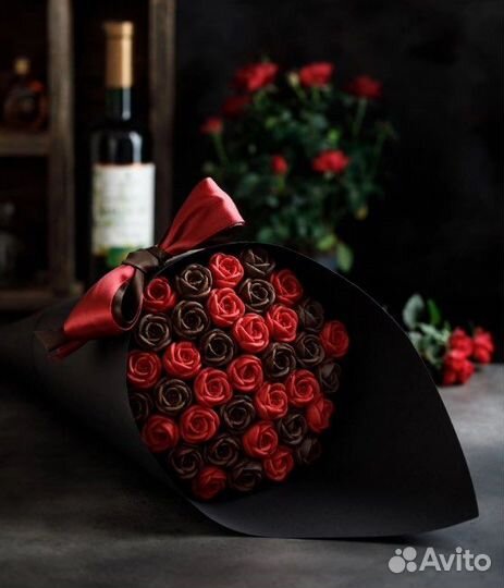 Шоколадные букеты 101 Роза / Доставка