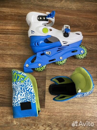 Коньки роликовые детские раздвижные 30-33