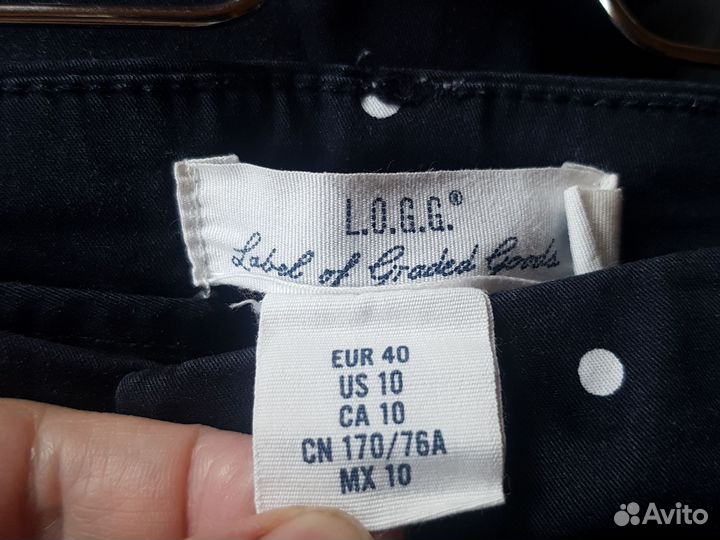 Черные в горох шорты H&M 46 48