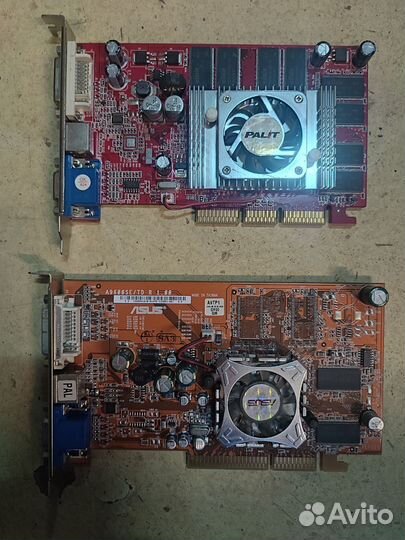 Старые видеокарты agp
