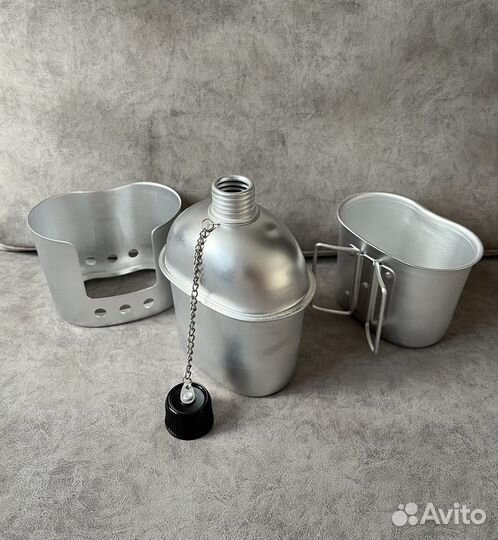 Набор тактической посуды фляга котелок