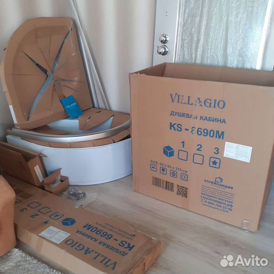 Душевая кабина 90х90 новая