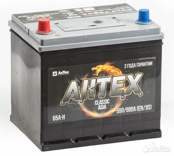 Аккумулятор на Мицубиси 65 Ач Актех