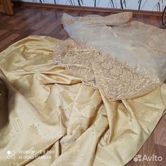 Портьера 2 шт плюс тюль. 1,35х2, 40.тюль 2,70х2, 4