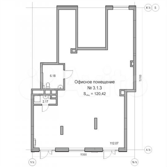 Продам помещение свободного назначения, 120.42 м²