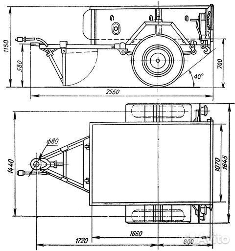 Прицеп УАЗ 8109, газ 704