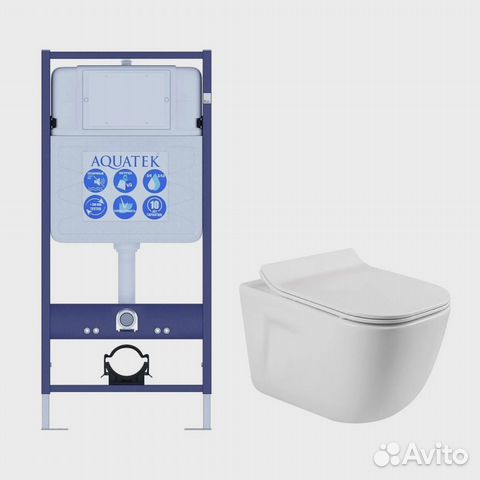 Унитаз с инсталляцией Set Aquatek Дива купить в Нижнем Новгороде ...