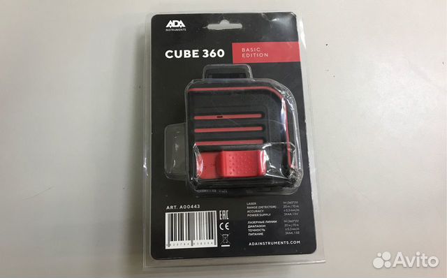 Лазерный уровень ADA instruments cube 360 Basic Ed