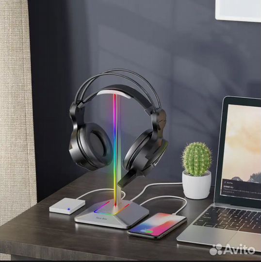 Подставка для наушников с RGB подсветкой Z8