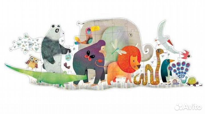 Пазл – гигант Djeco Животные новая