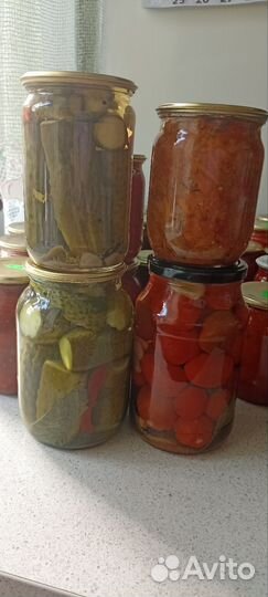 Огурцы помидоры салаты варенье