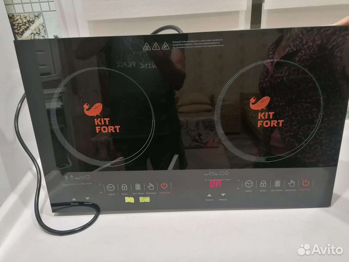 Плита 2 конфорки настольная