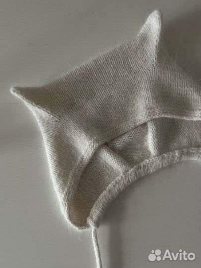 Шапка чепчик с ушками женская