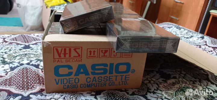 Новые запечатанные видеокассеты casio E-180 AG VHS