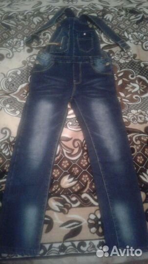 Комбинезон для девочки джинсовый