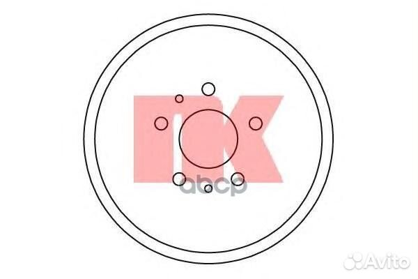 Барабан тормозной Ford Focus II (DA) 252543 Nk