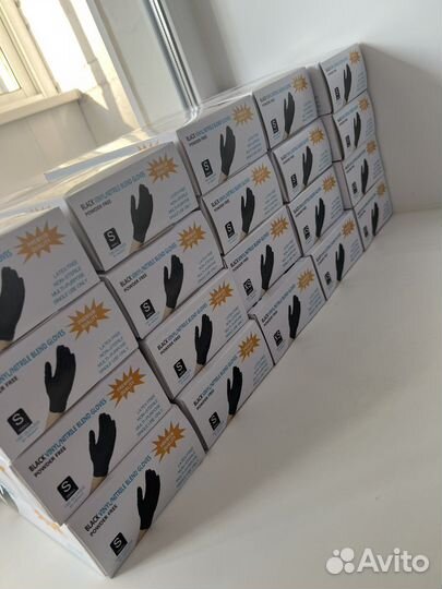 Перчатки нитриловые