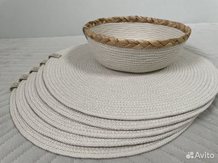 Салфетки сервировочные, корзинка