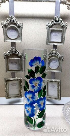 Ваза для конфет на ножке Василёк