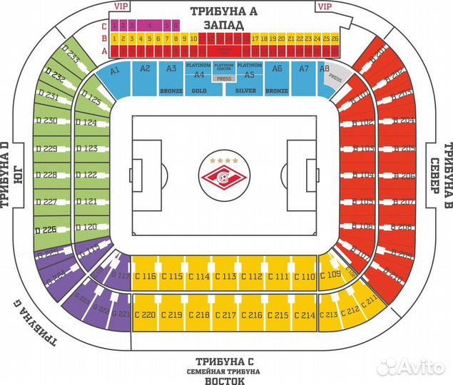 Билеты Спартак - Локомотив