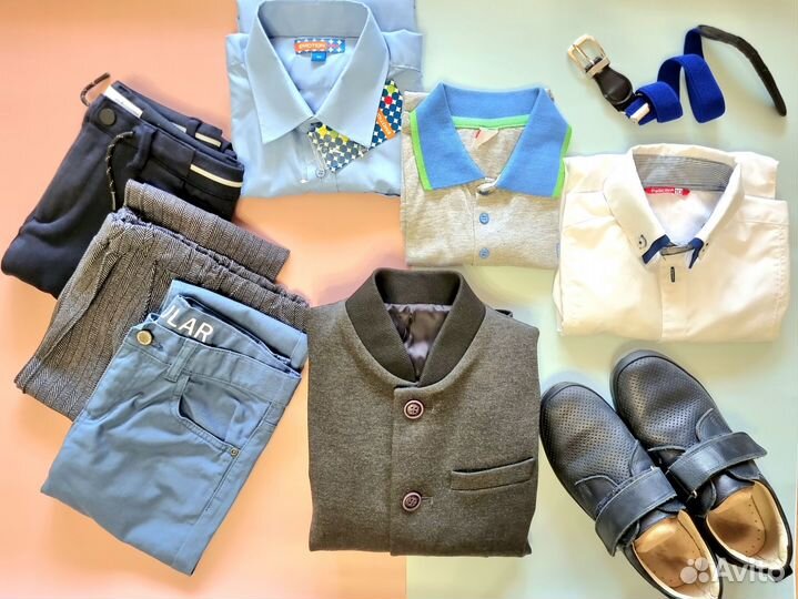Школьные вещи пакетом 128 134+обувь