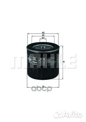 Фильтр масляный oc98 Mahle/Knecht