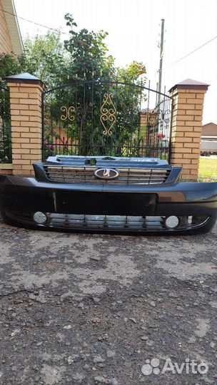 Бампер передний priora 1