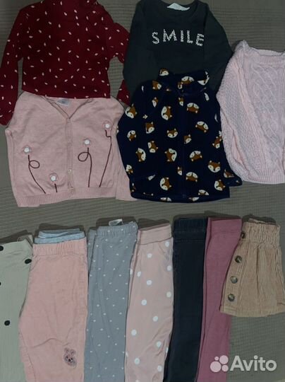Вещи пакетом на девочку80 86 92