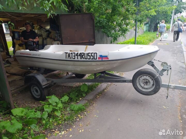 Продам лодку +прицеп+мотор nissan marine