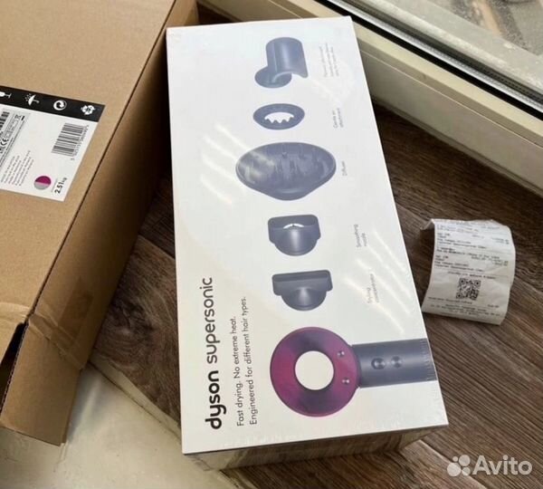 Фен dyson оригинал новый на гарантии розовый