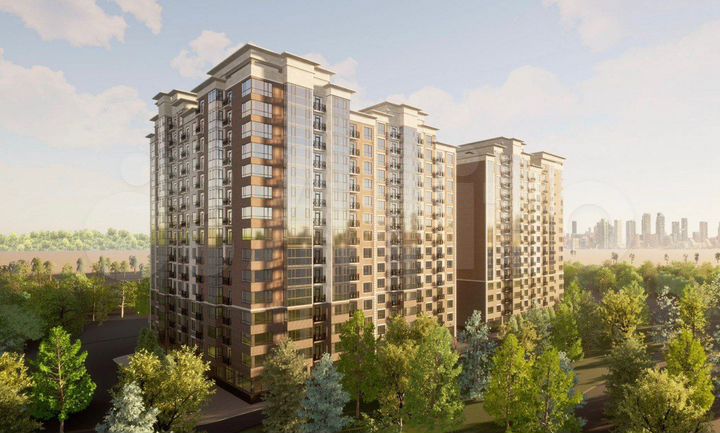 1-к. апартаменты, 49 м², 6/12 эт.