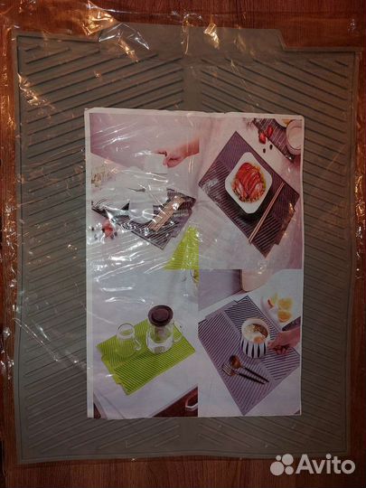 Силиконовый коврик для сушки посуды