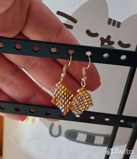 Серьги из бисера