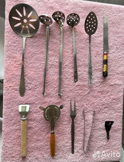 Кухонная утварь СССР шумовки лопатка чапельник