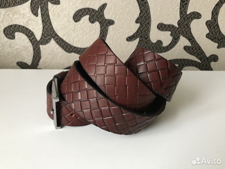 Ремни Италия чёрный и коричневый кожа