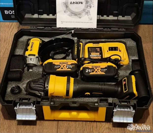 Набор болгарка гайковерт акб