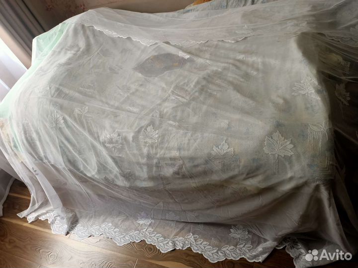 Тюль и атласные шторы