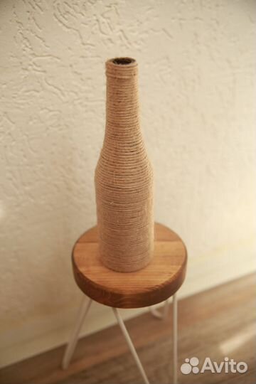 Вазы из джута тучная работа