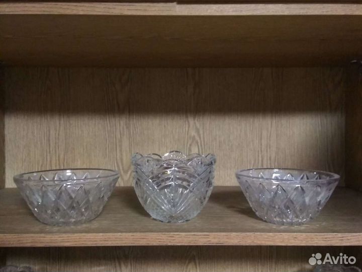 Вазы, бокалы хрусталь СССР