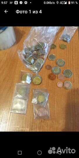 Монеты евро