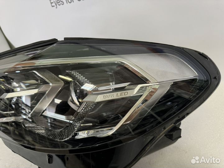 Левая фара G02 G01 BMW X3 x4 LED Chrome хром рест