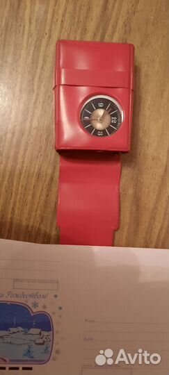 Винтажные коллекционные часы будильник СССР