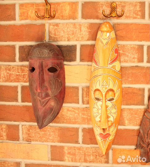 Маски из дерева африканские шри ланка таиланд