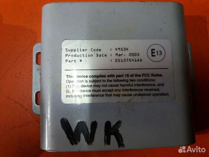 Блок управления jeep grand Cherokee WK