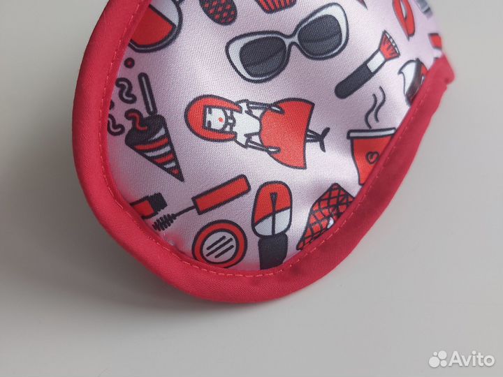 Маска для сна и значок комплект Krygina Крыгина