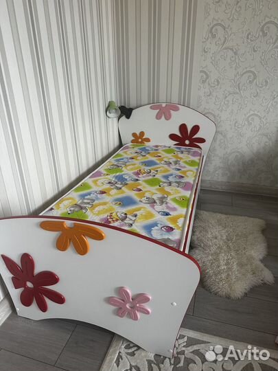 Детская кровать Орматек от 3 лет с матрасом бу