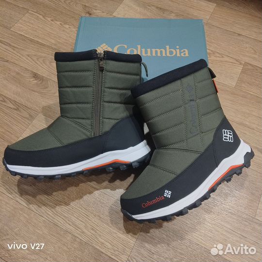 Дутики зимние мужские Columbia gore-tex новые Хаки