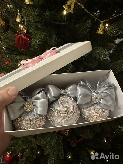 Елочные шары ручной работы, подарок