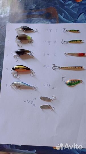 Воблеры ультралайт, блесны