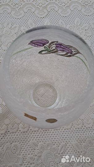 Ваза для цветов хрустальная